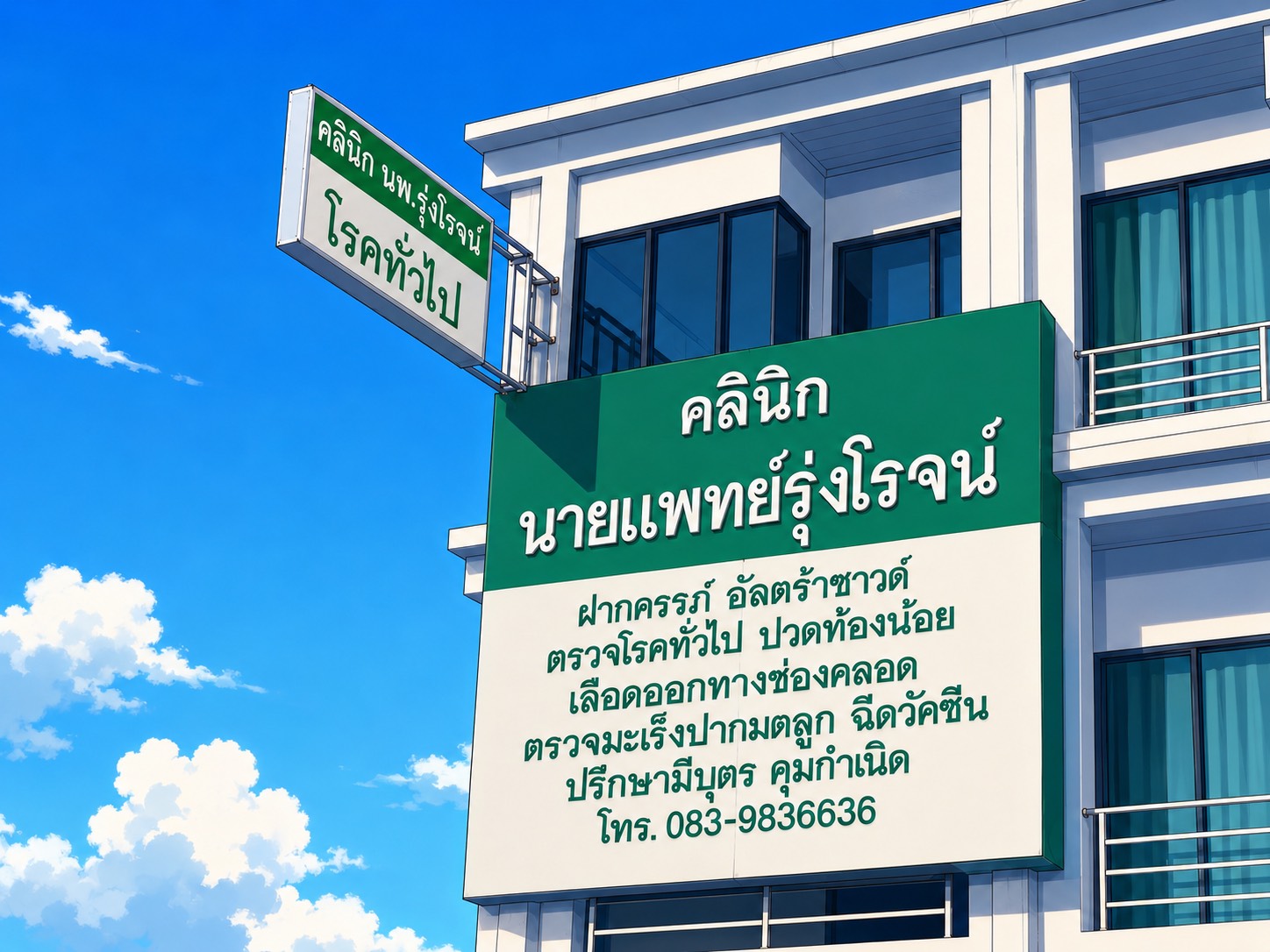 บรรยากาศด้านหน้าคลินิก